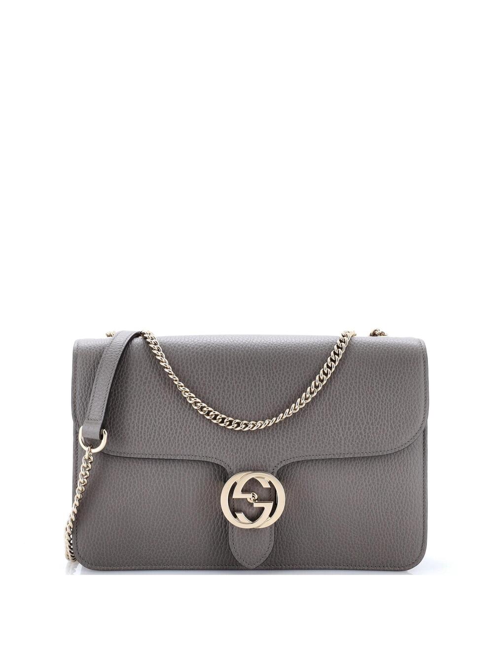 Gucci Interlocking Shoulder Bag Leather #351760G99B